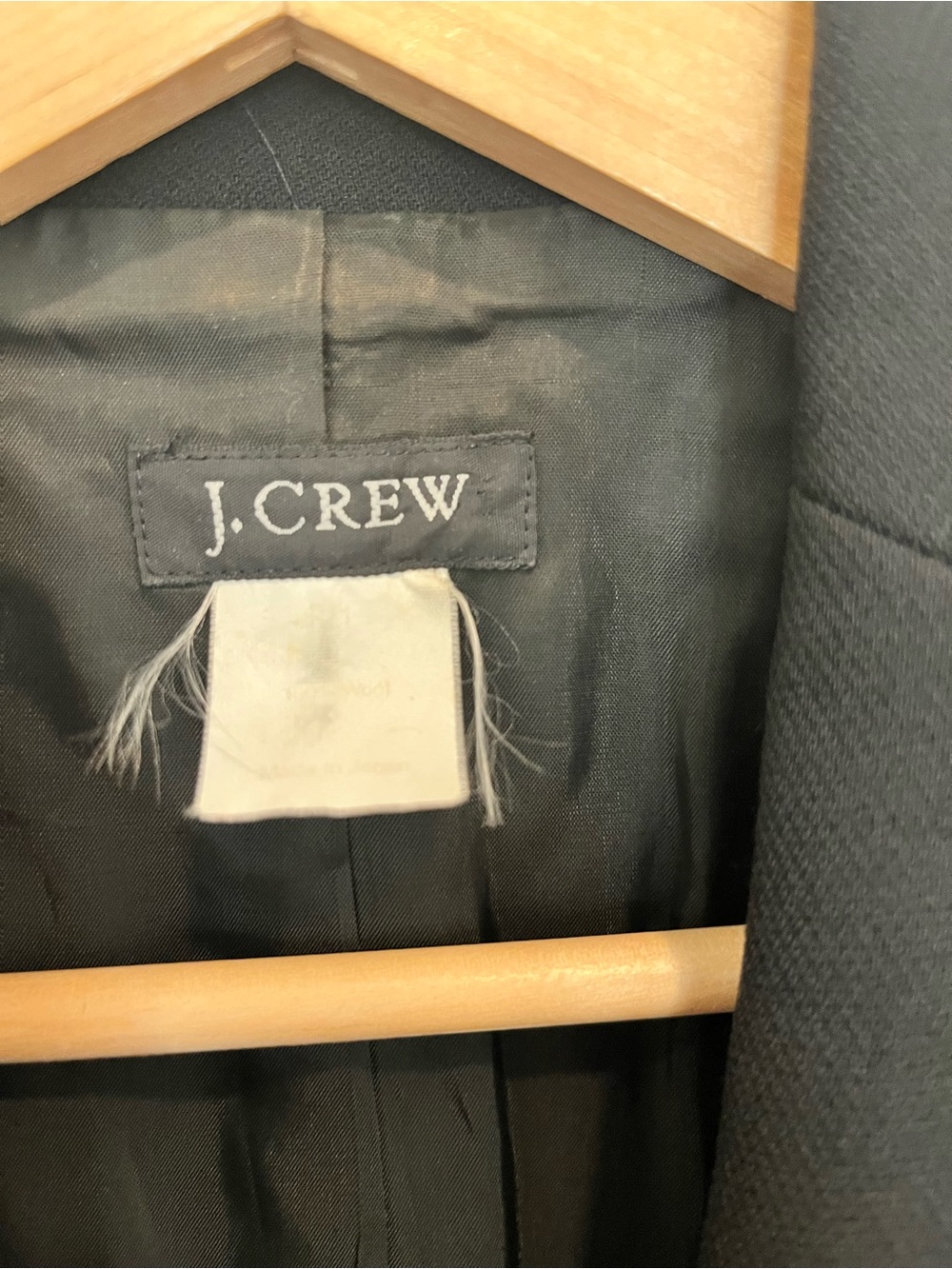 J Crew one button black classic preppy academia office career chic blazer size M - Picture 6 of 8